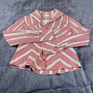 Nice!  Finley‎ Susie Q Button Down  Front Blouse/Shirt, Sz. M preppy, hippie,